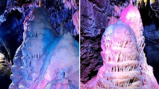 Besuch der Tropfsteinhöhle Eberstadt im Rahmen des UNESCO-Sommercamps.